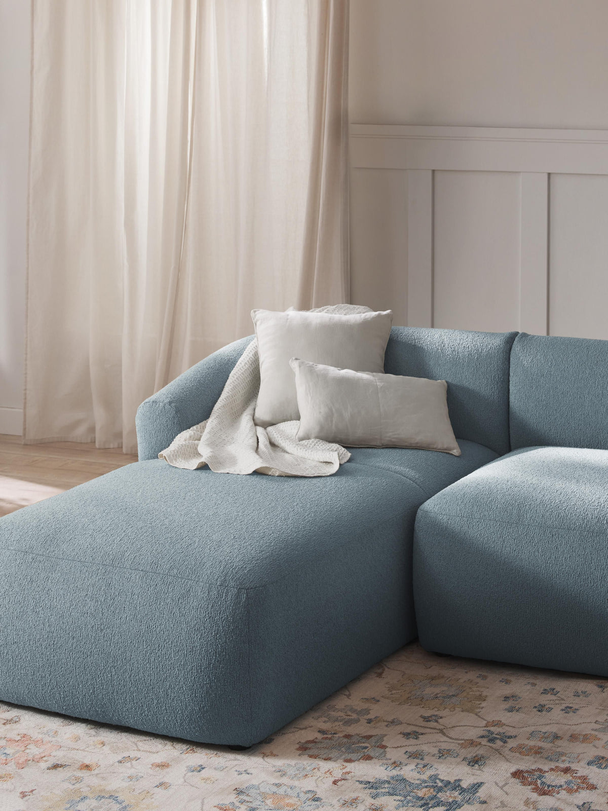 Fialdi Bouclé Chaise Corner Module