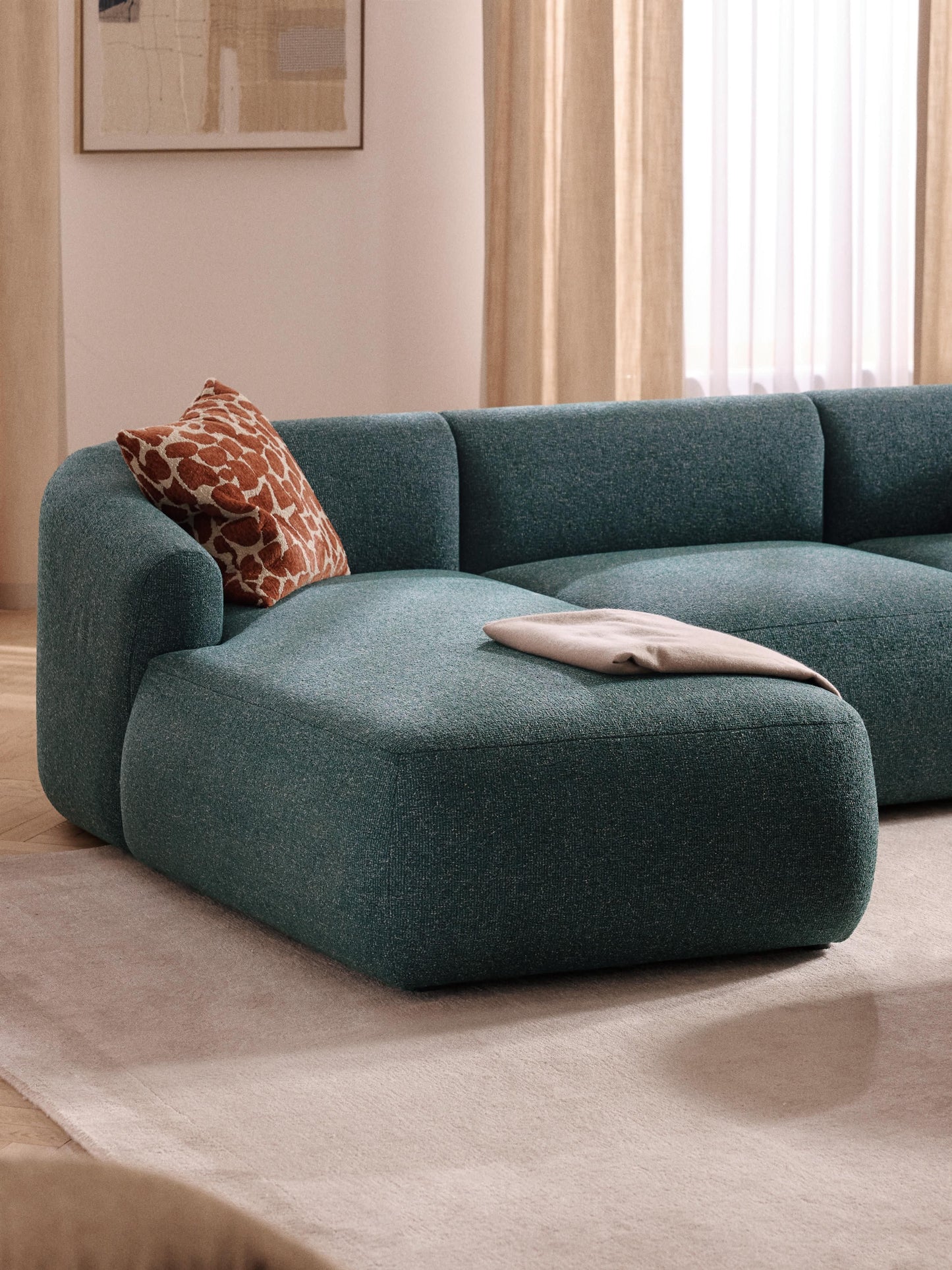 Fialdi Bouclé Chaise Corner Module