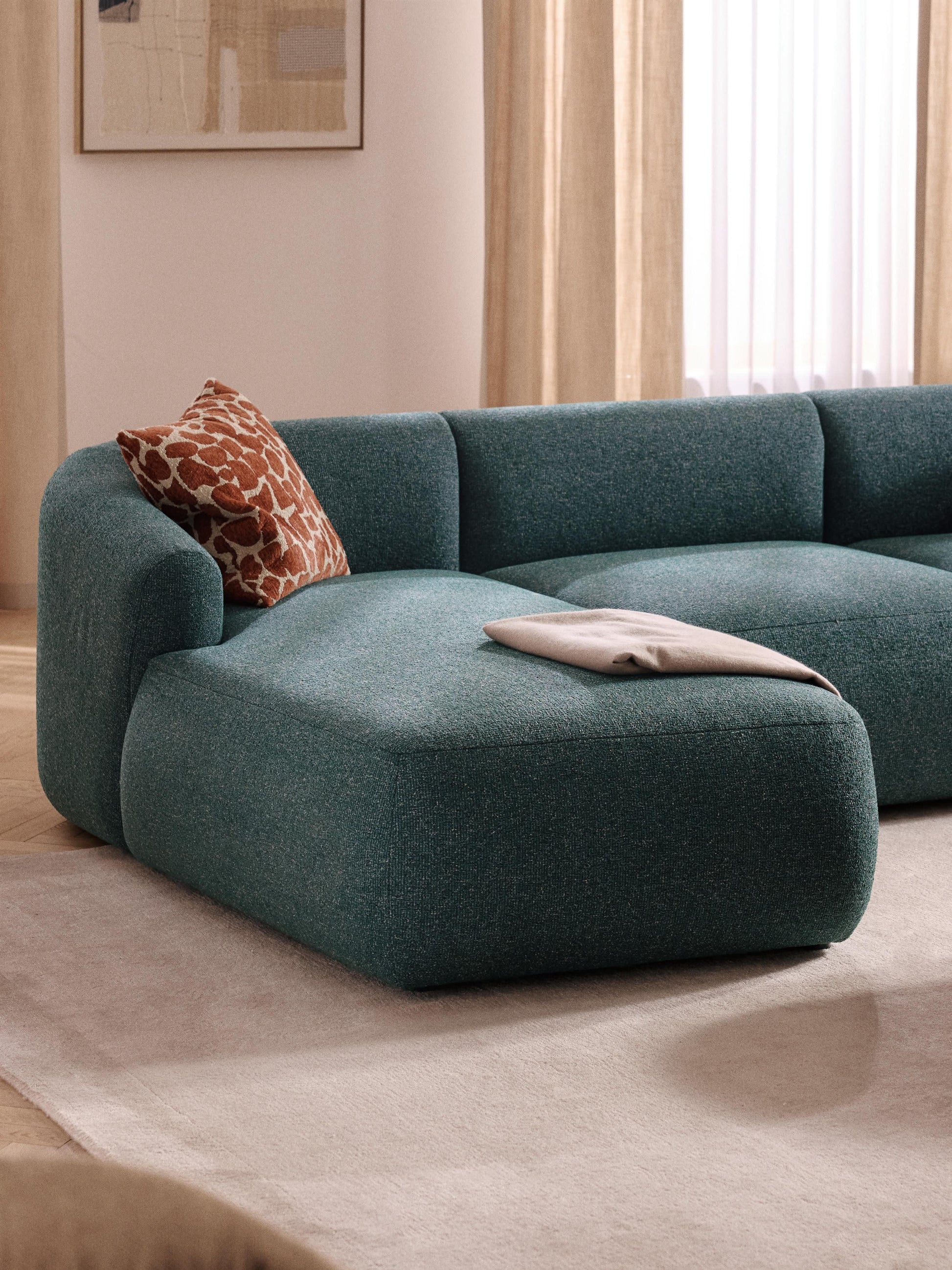 Fialdi Bouclé Chaise Corner Module
