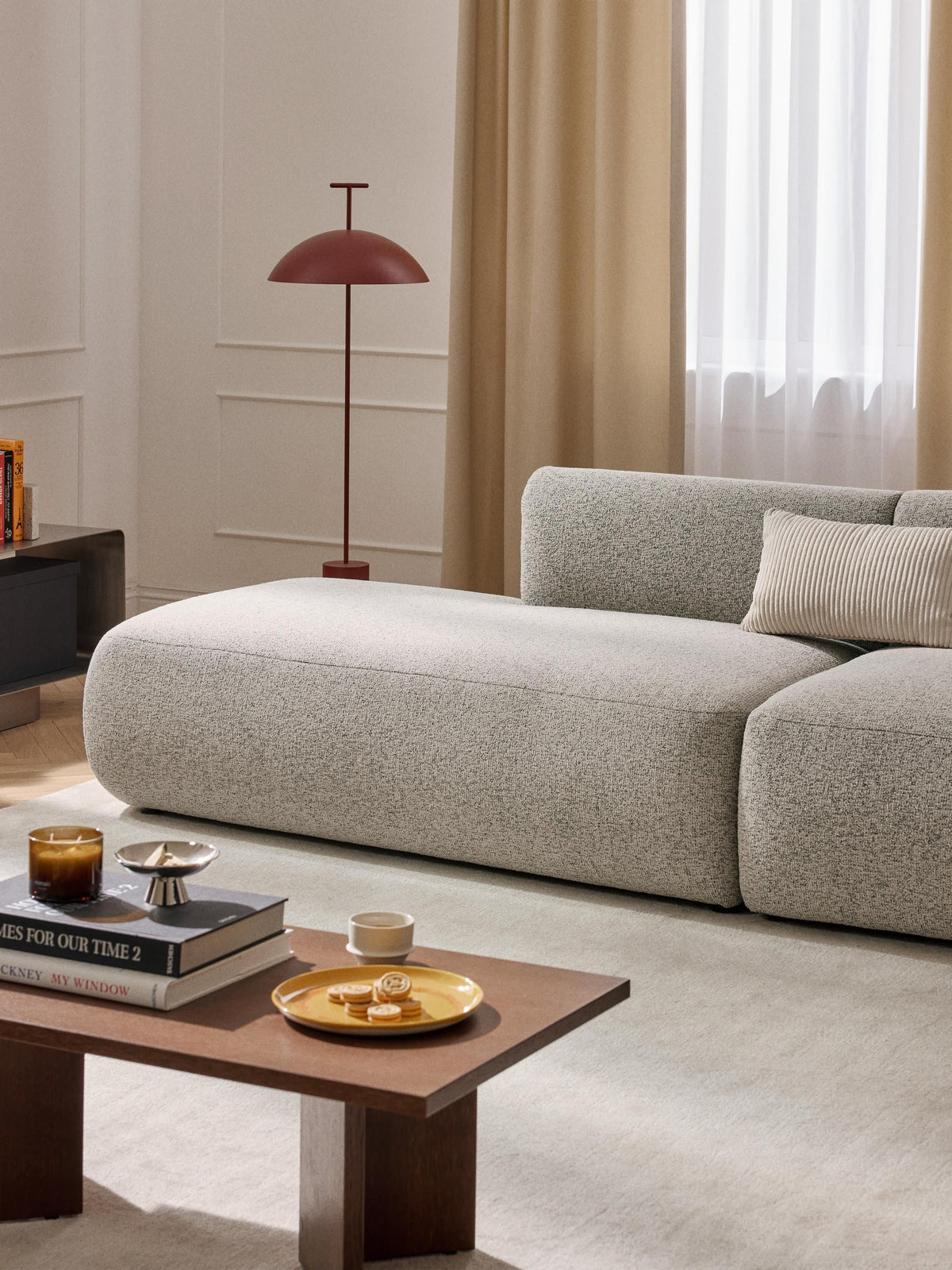 Fialdi Chaise Module in Bouclé