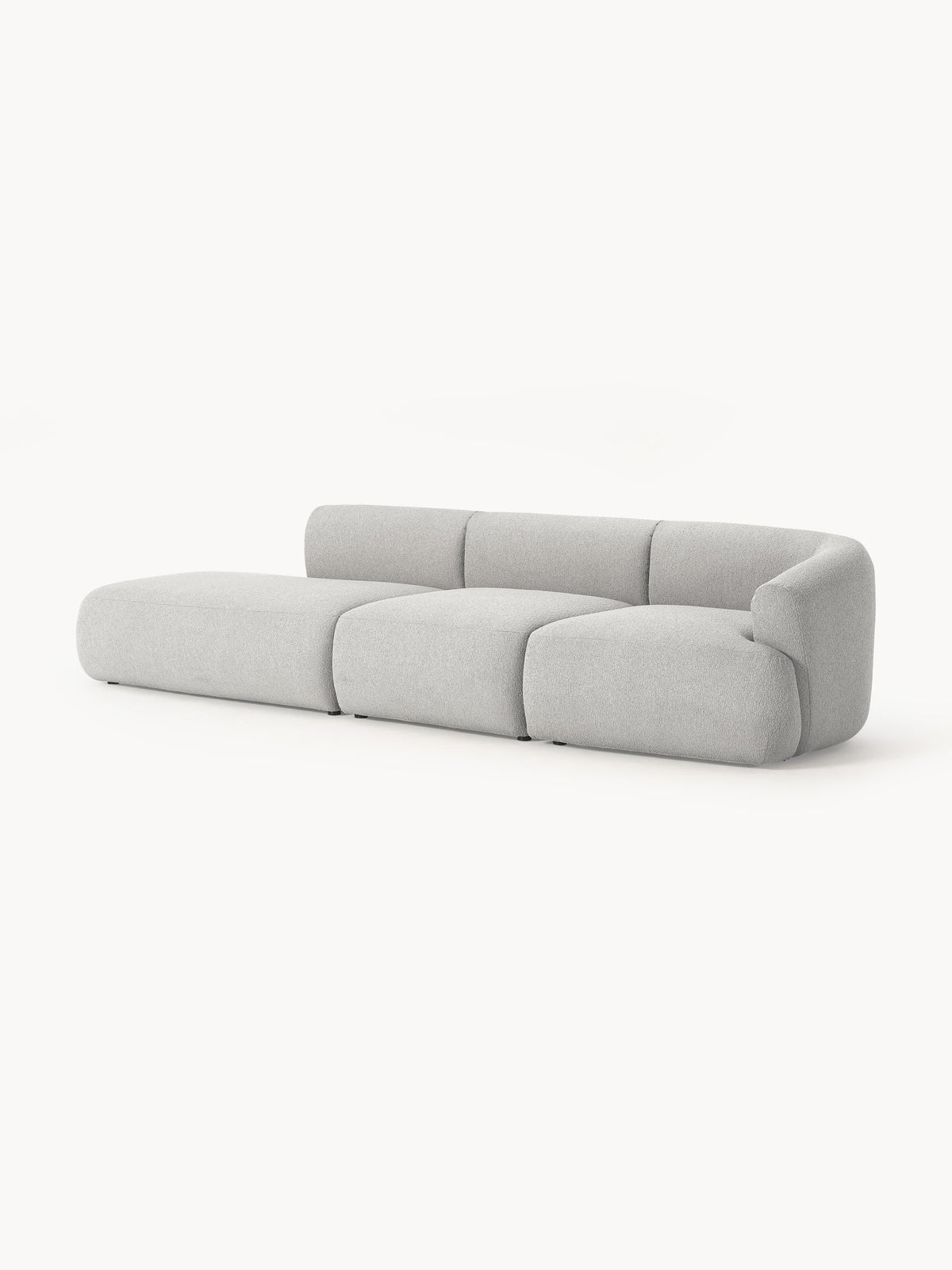 Fialdi Modular Bouclé Chaise (2-Seater)