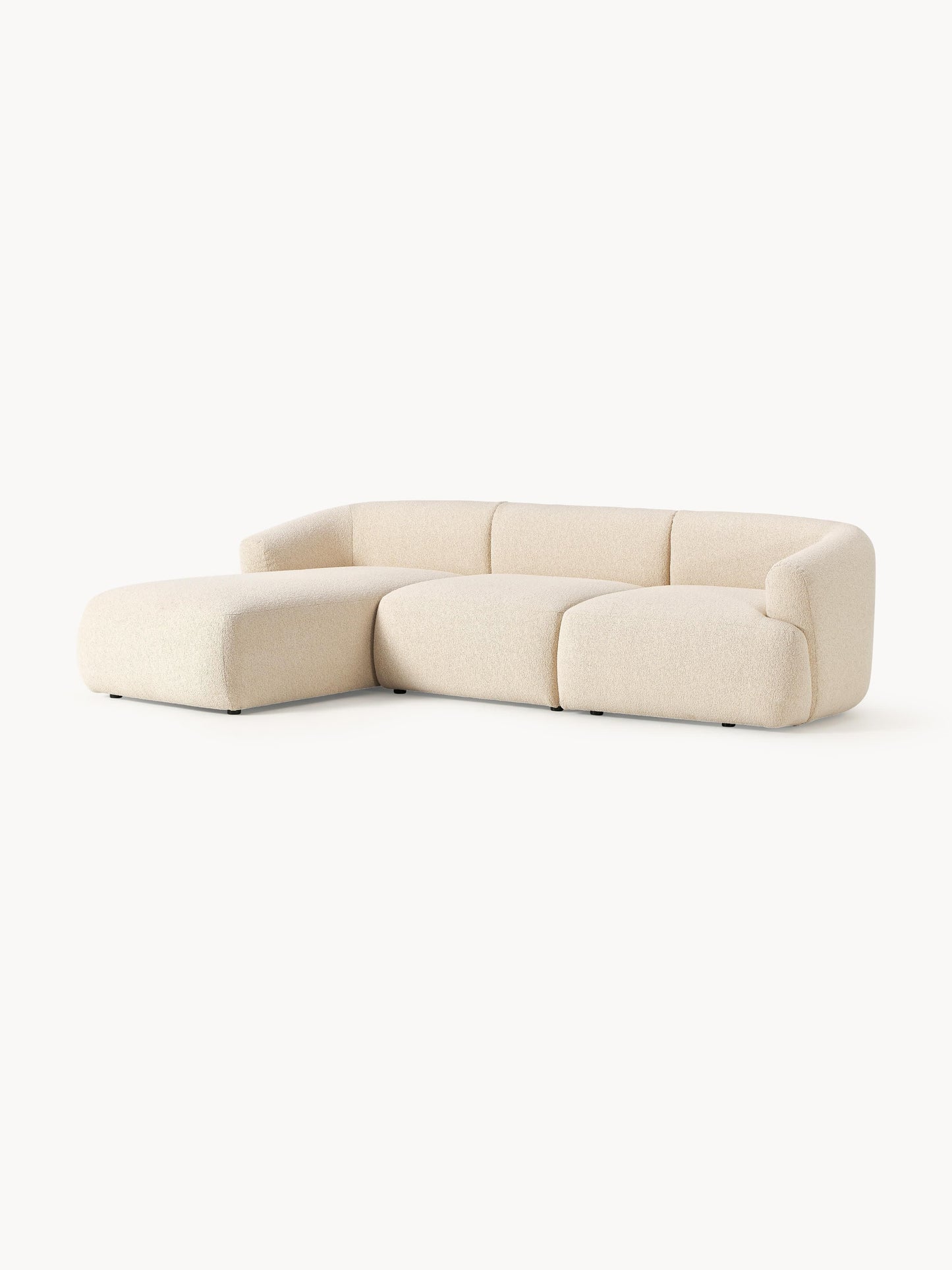 Fialdi Modular Bouclé Corner Sofa (3-Seater)