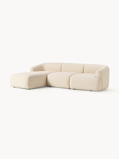 Fialdi Modular Bouclé Corner Sofa (3-Seater)