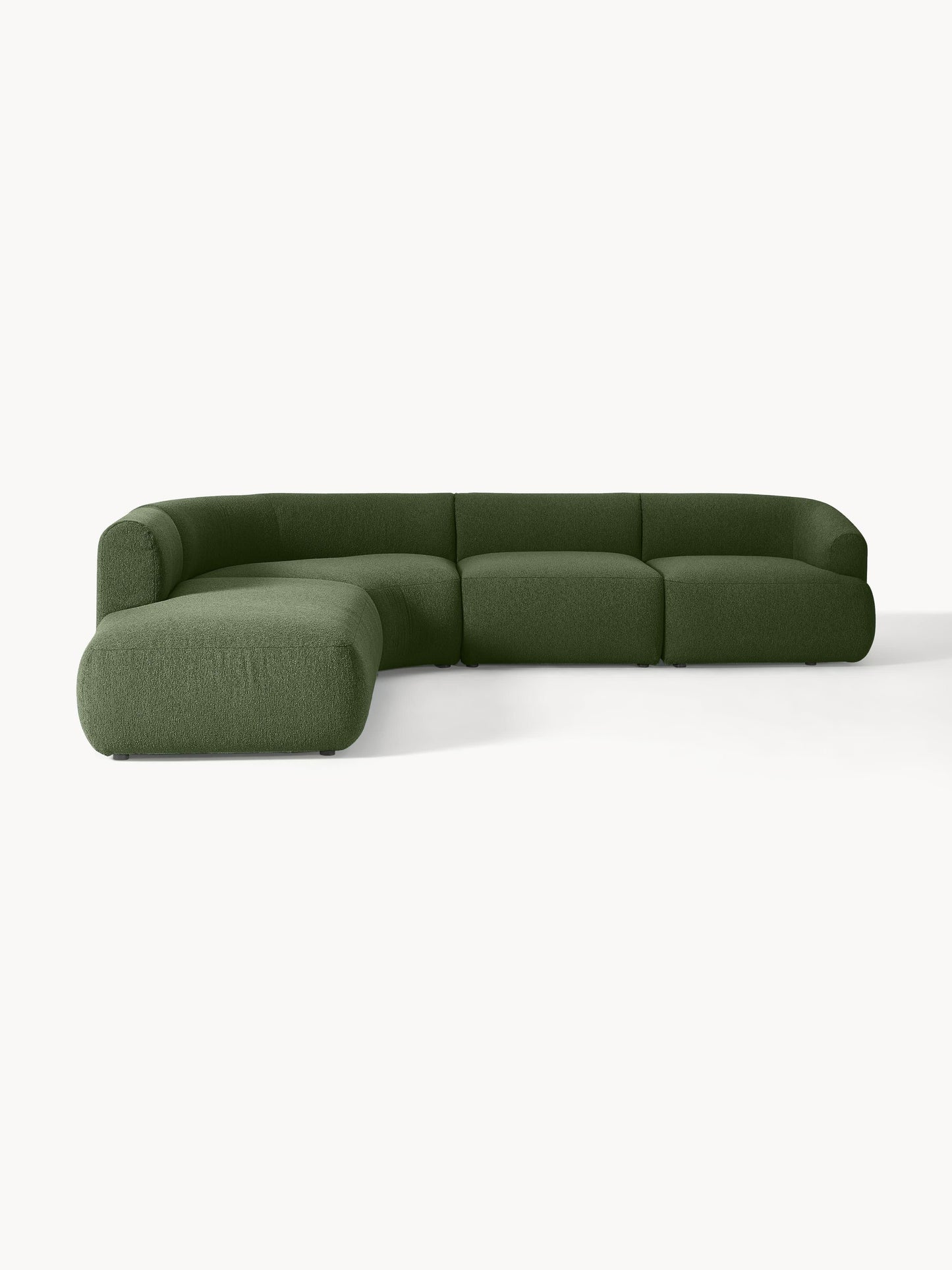 Fialdi Modular Bouclé Corner Sofa (4-Seater)