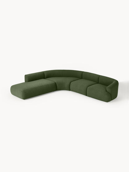 Fialdi Modular Bouclé Corner Sofa (4-Seater)