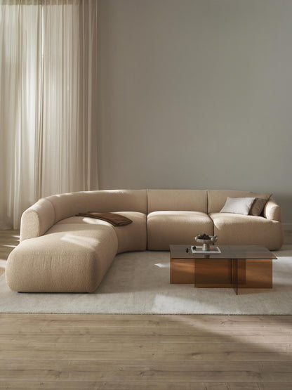 Fialdi Modular Bouclé Corner Sofa (4-Seater)