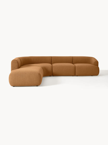 Fialdi Modular Bouclé Corner Sofa (4-Seater)