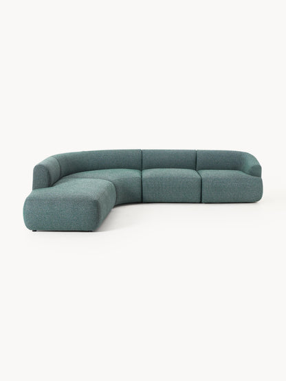 Fialdi Modular Bouclé Corner Sofa (4-Seater)