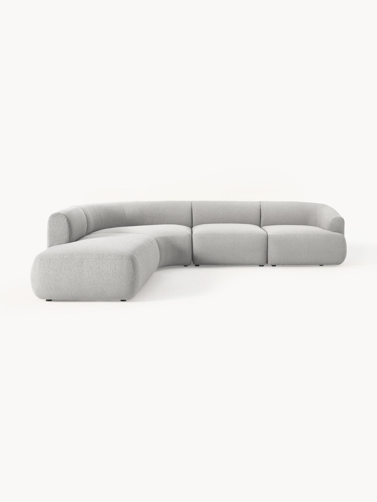 Fialdi Modular Bouclé Corner Sofa (4-Seater)