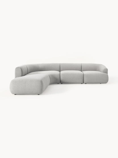 Fialdi Modular Bouclé Corner Sofa (4-Seater)