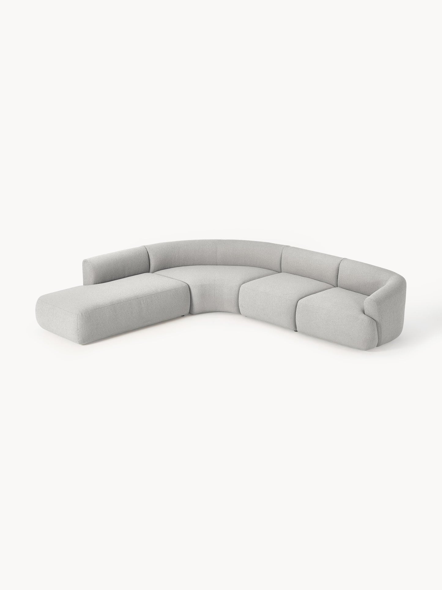 Fialdi Modular Bouclé Corner Sofa (4-Seater)