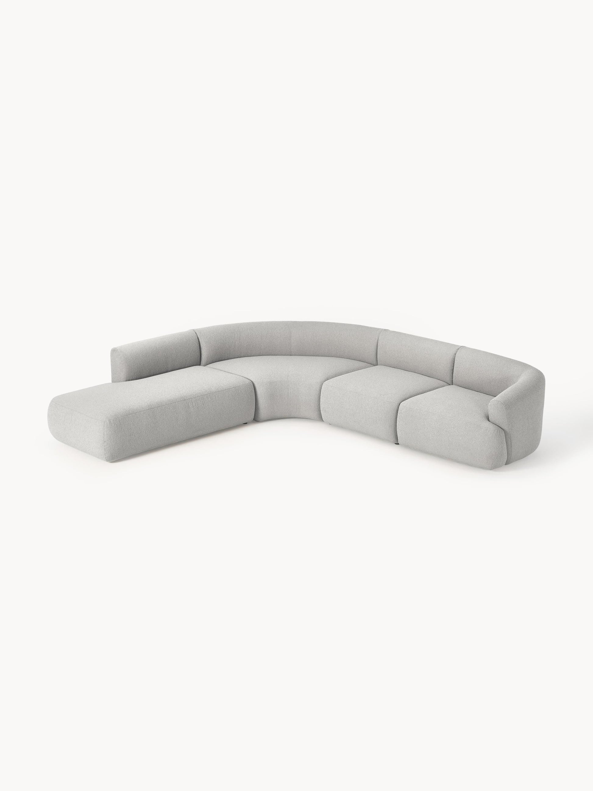 Fialdi Modular Bouclé Corner Sofa (4-Seater)