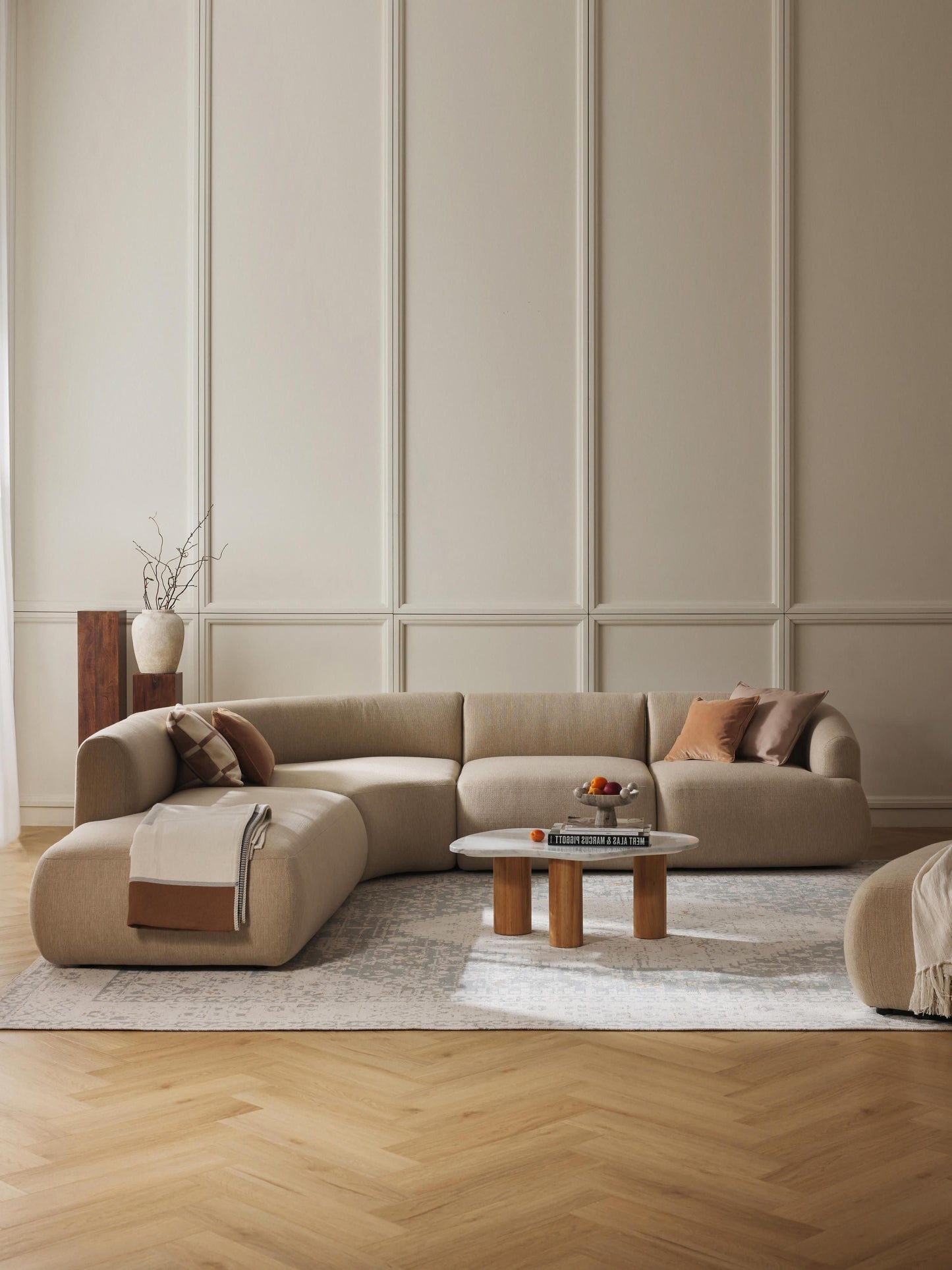 Fialdi Modular Corner Sofa (4-Seater)