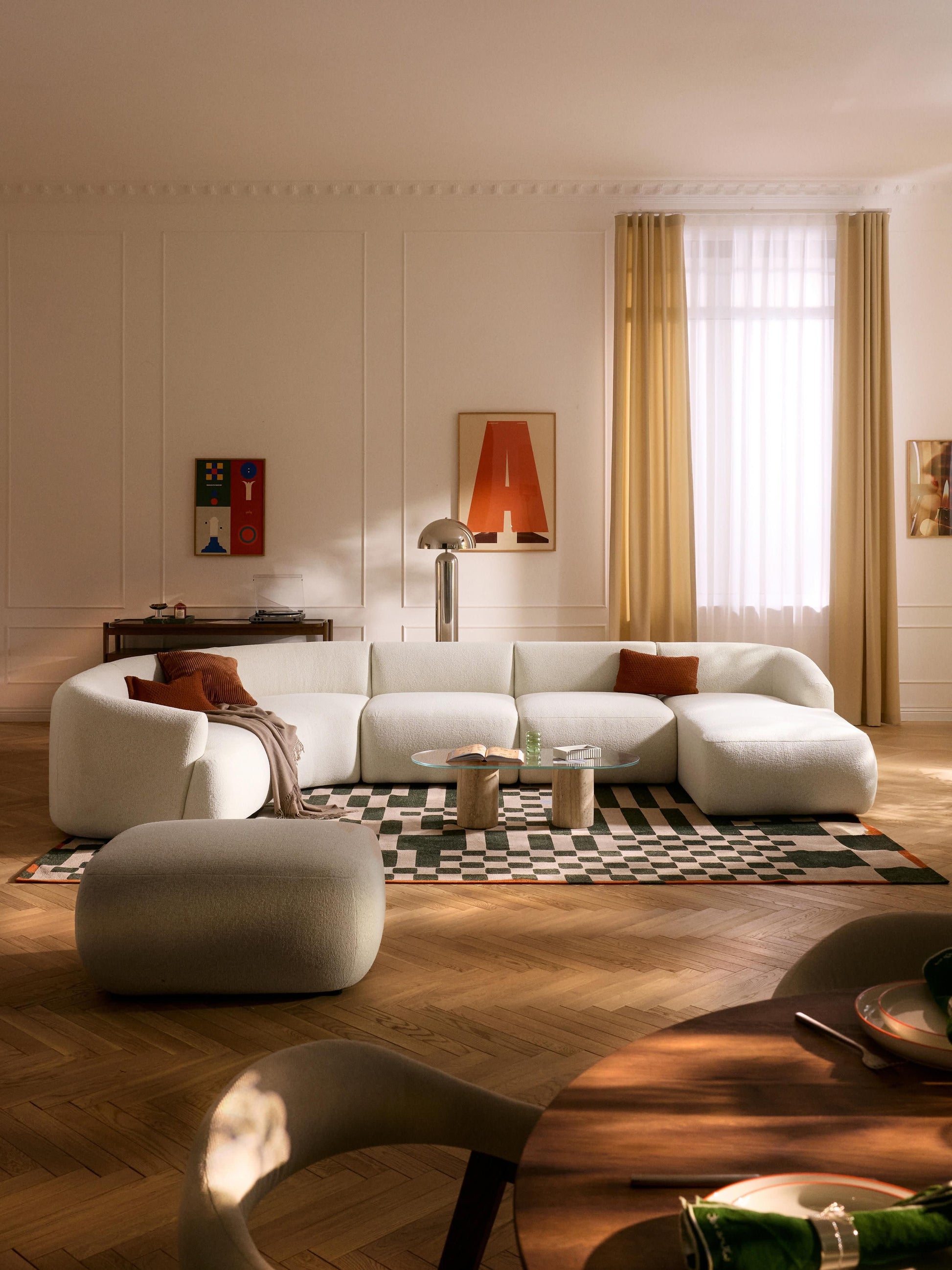 Fialdi Modular XL Sofa in Bouclé