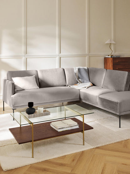Fluenzia Velvet Corner Sofa