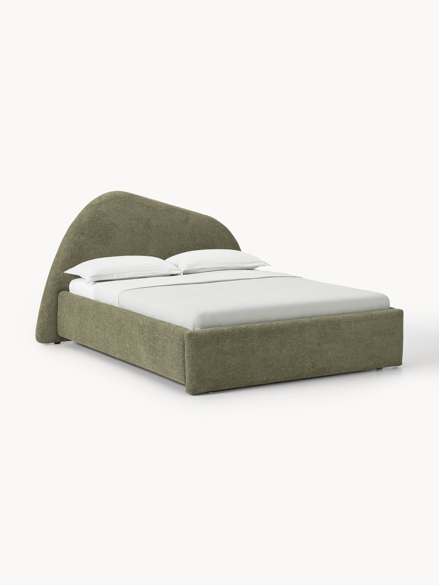 Garreau Upholstered Bed in Bouclé