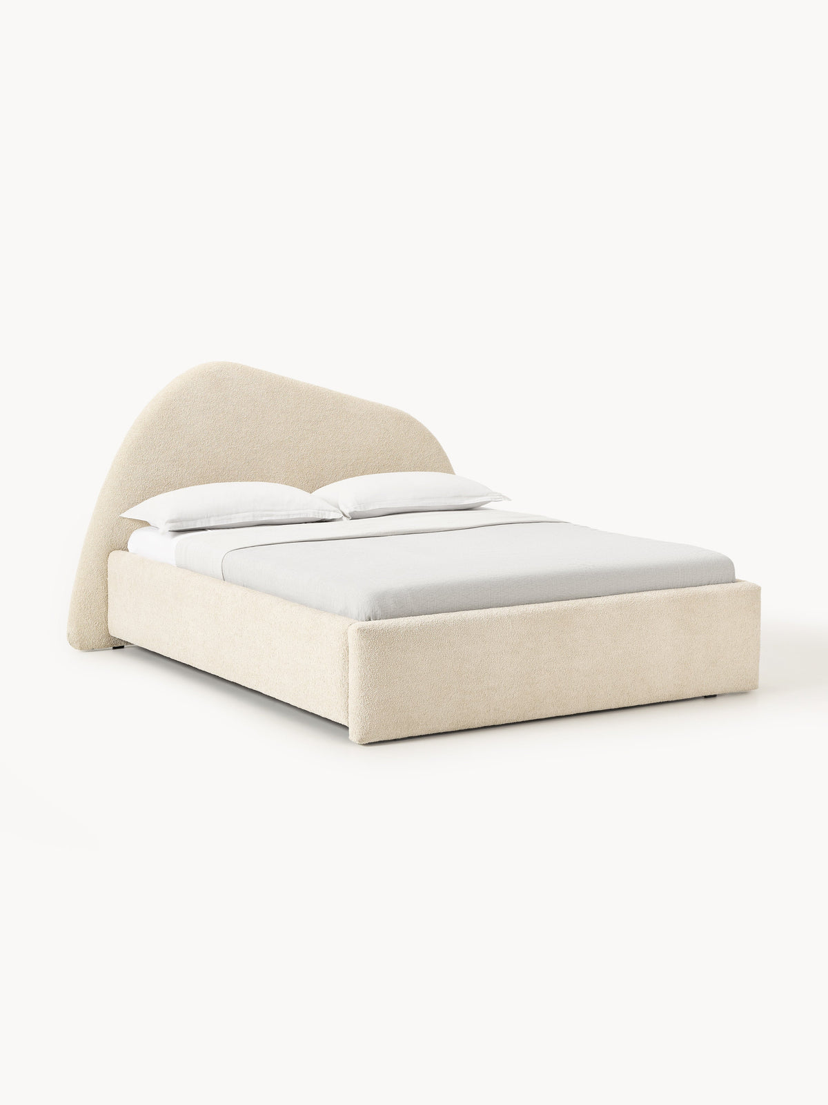 Garreau Upholstered Bed in Bouclé