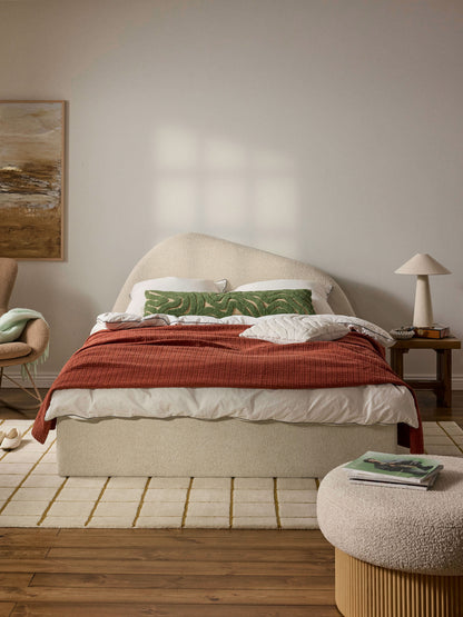 Garreau Upholstered Bed in Bouclé