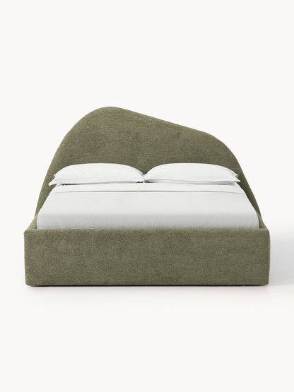 Garreau Upholstered Bed in Bouclé