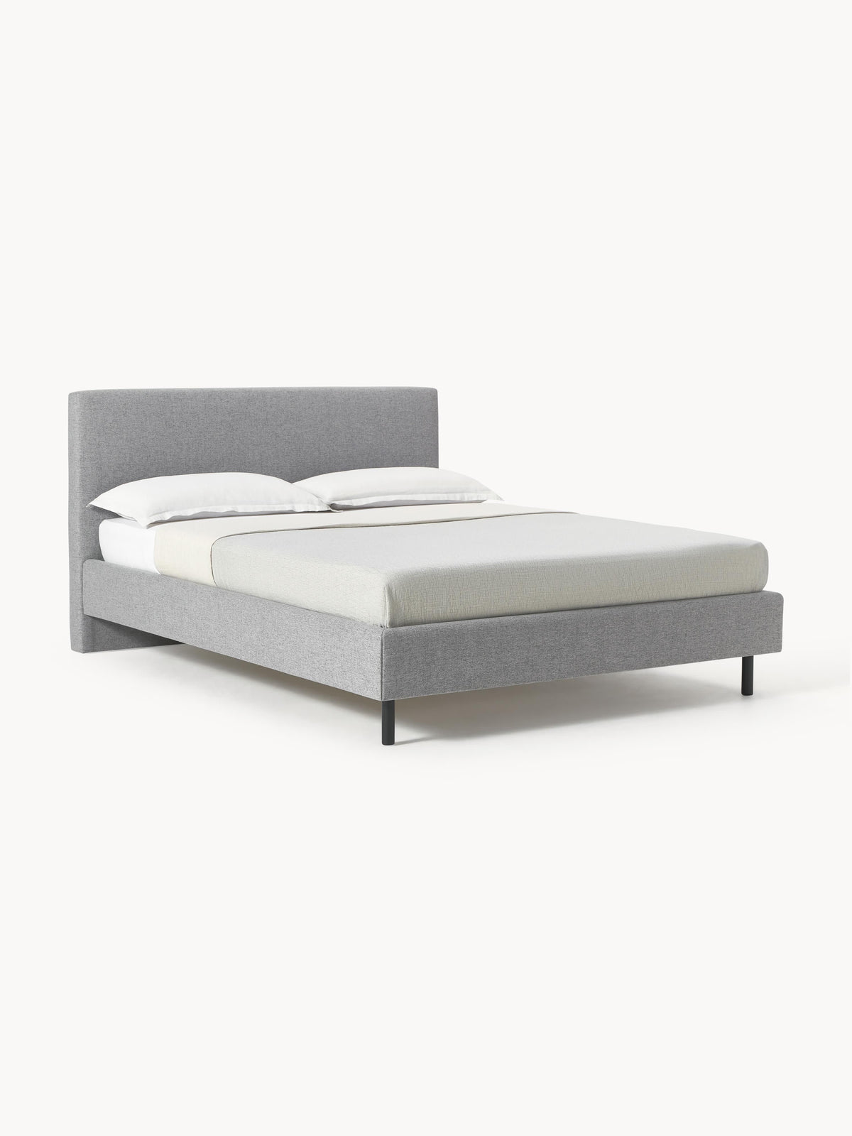 Giulandre Upholstered Bed with Wooden Feet