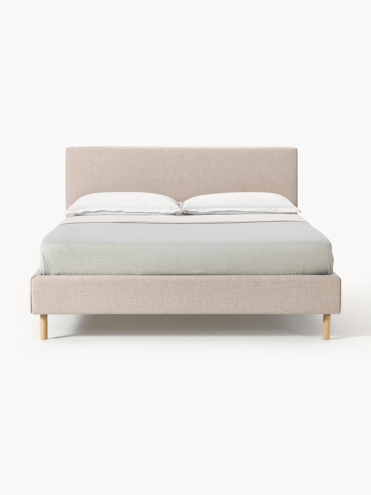 Giulandre Upholstered Bed with Wooden Feet