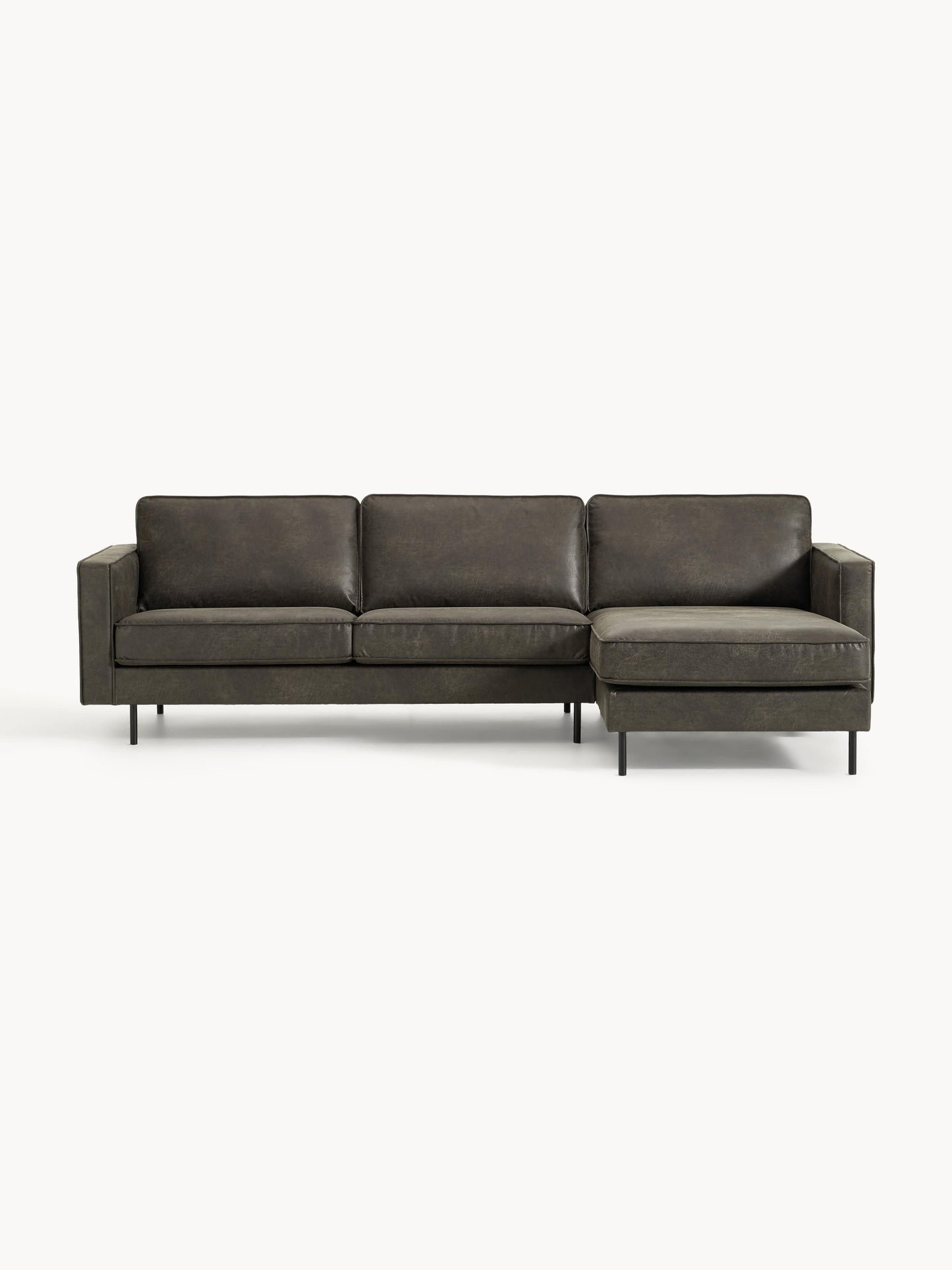Hunteaux Leather Corner Sofa (3-Seater)
