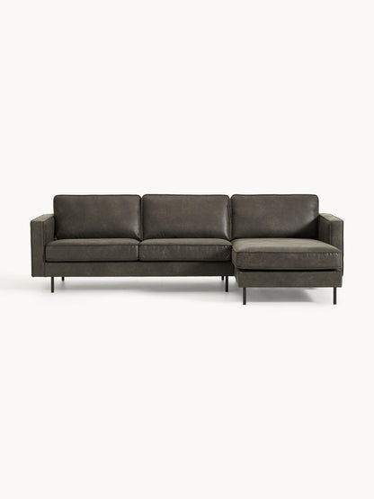 Hunteaux Leather Corner Sofa (3-Seater)