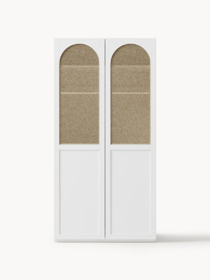 Jeannelle Modular Hinged-Door Wardrobe, 100 cm Wide, in Various Sizes
