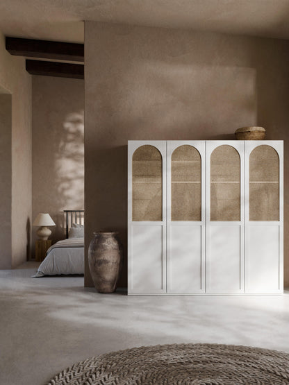 Jeannelle Modular Hinged-Door Wardrobe, 200 cm Wide, in Various Sizes