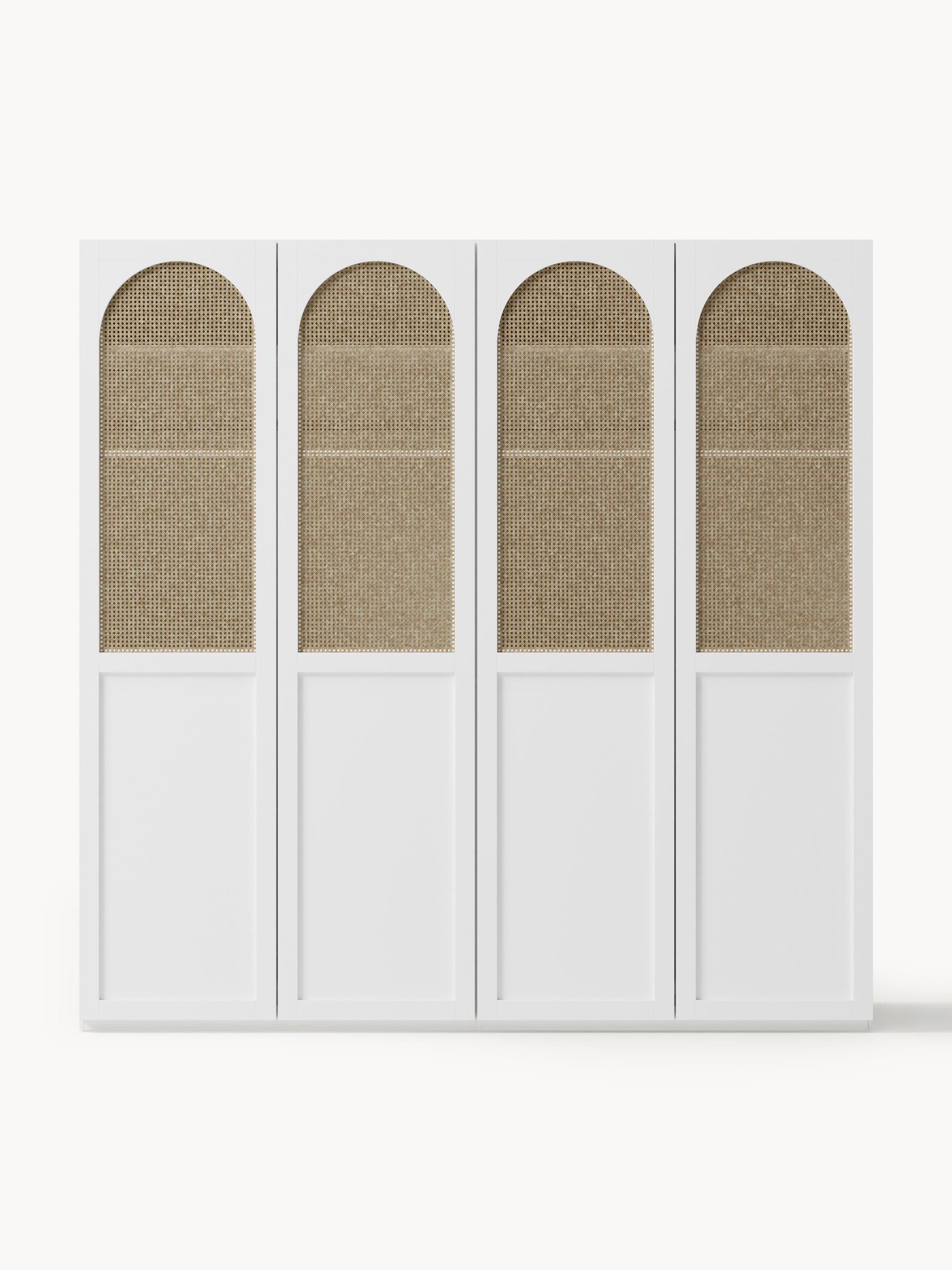 Jeannelle Modular Hinged-Door Wardrobe, 200 cm Wide, in Various Sizes
