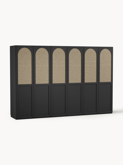 Jeannelle Modular Hinged-Door Wardrobe, 300 cm Wide, in Various Sizes