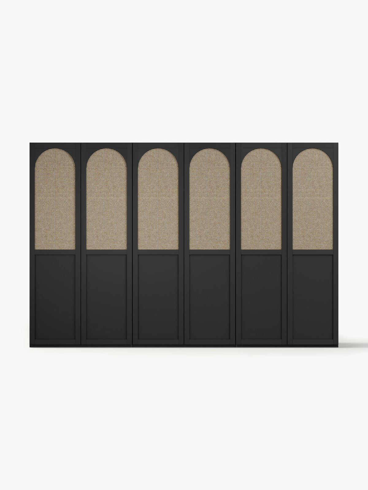Jeannelle Modular Hinged-Door Wardrobe, 300 cm Wide, in Various Sizes