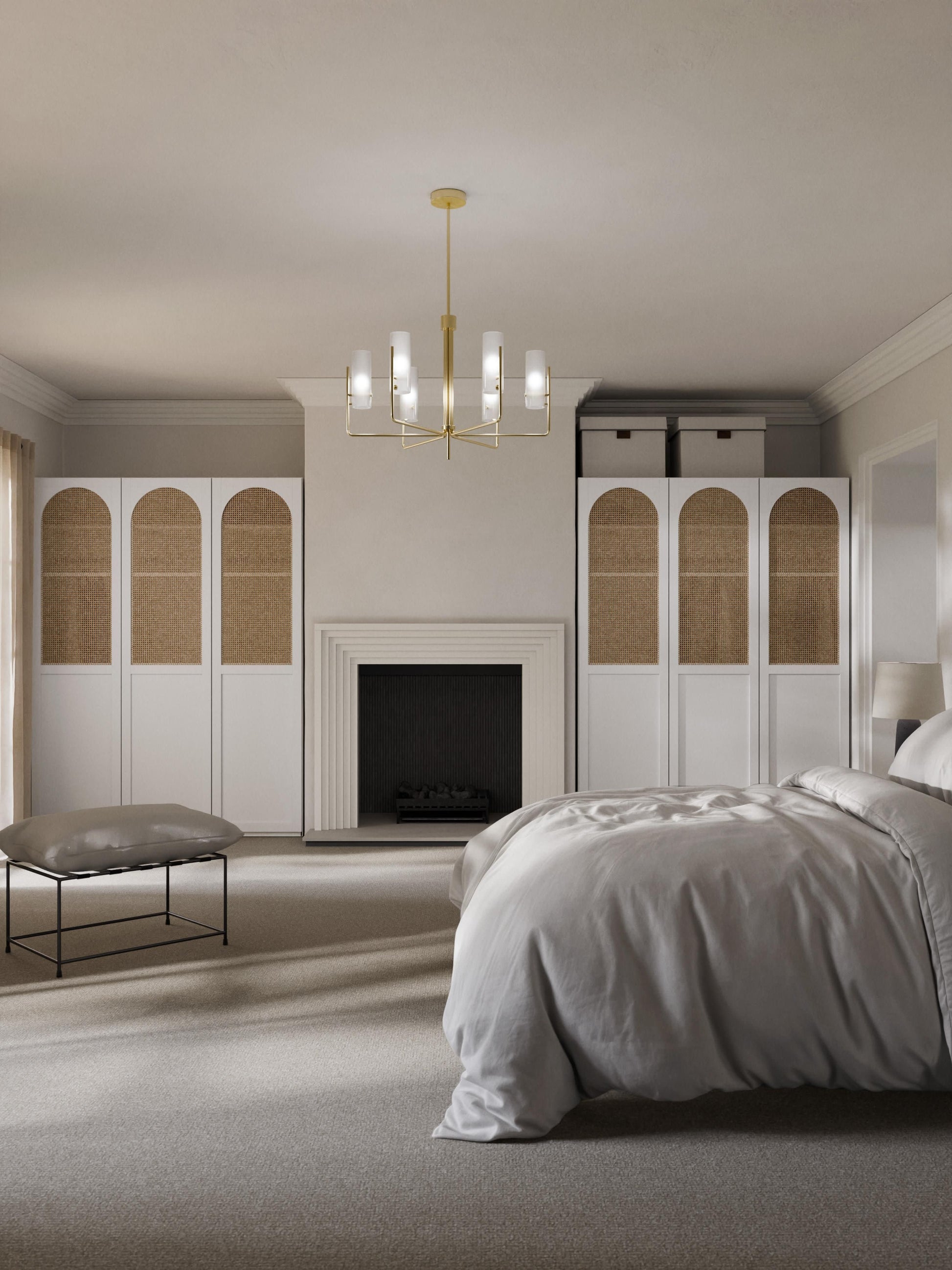 Jeannelle Modular Hinged-Door Wardrobe, 50 cm Wide, in Various Sizes