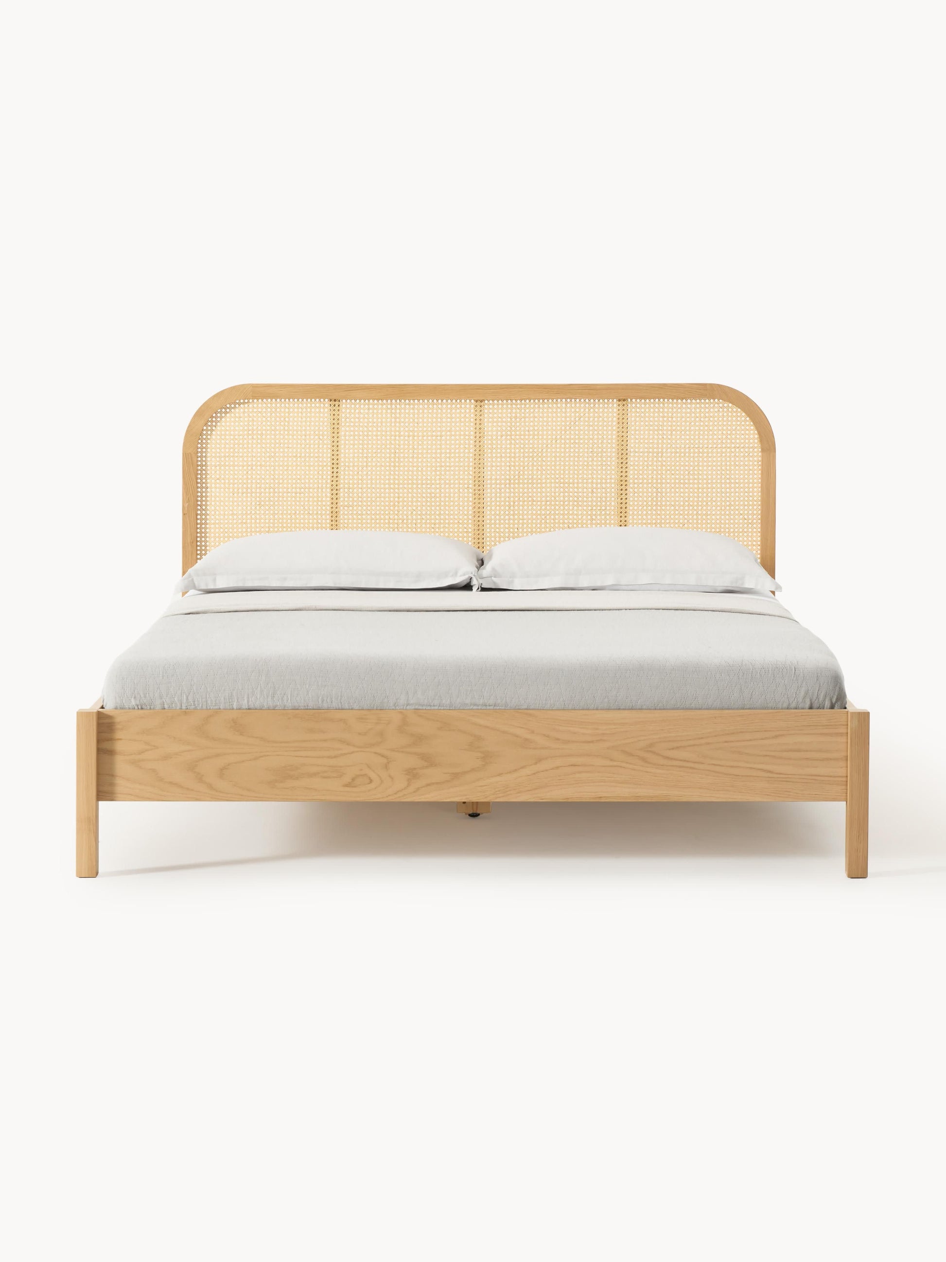 Jonaster Wooden Bed with Vienna Cane Headboard