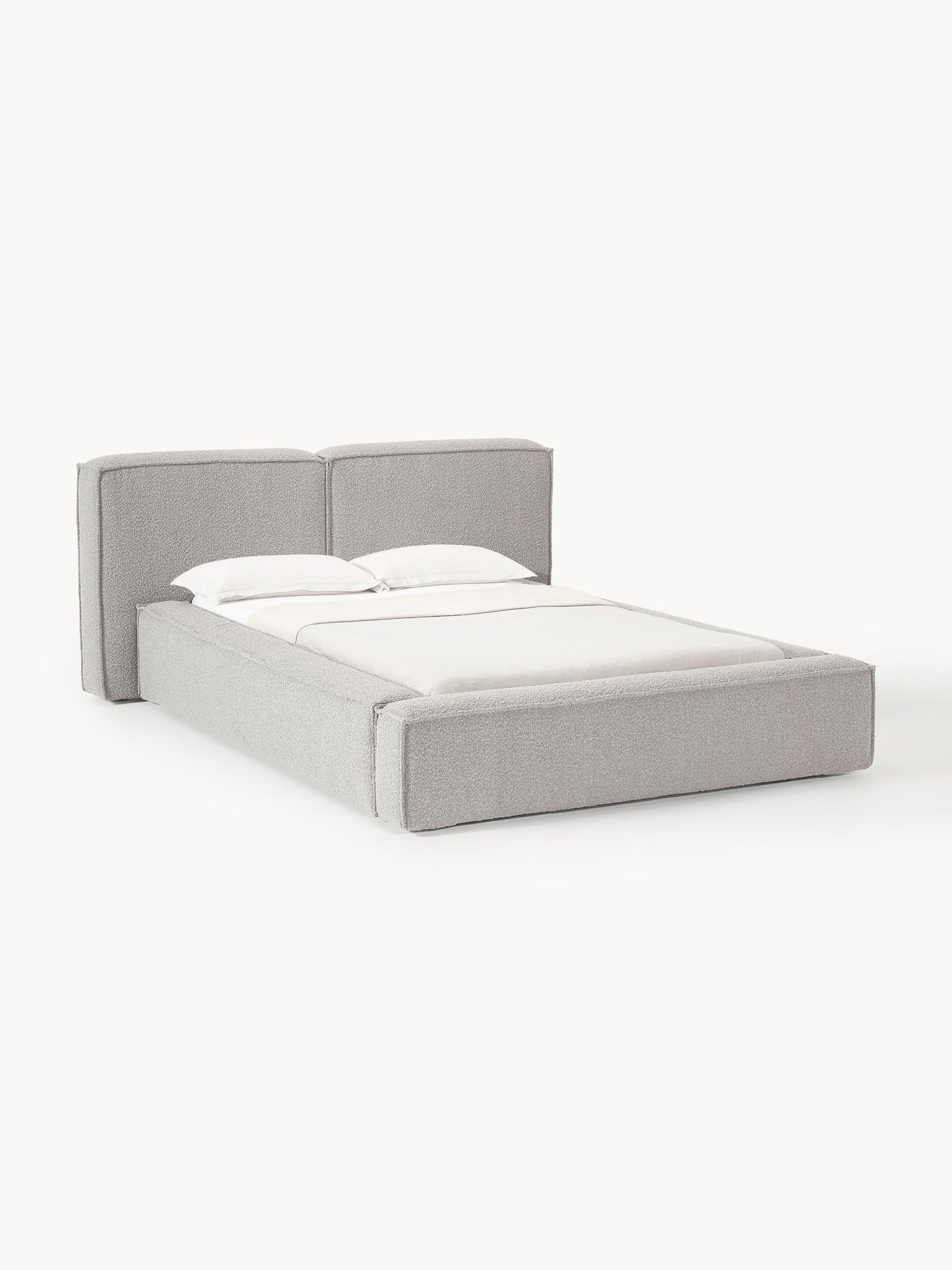 Lennaster Bouclé Upholstered Bed