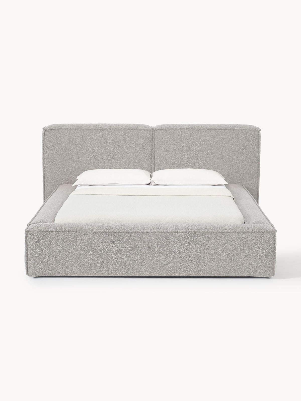 Lennaster Bouclé Upholstered Bed