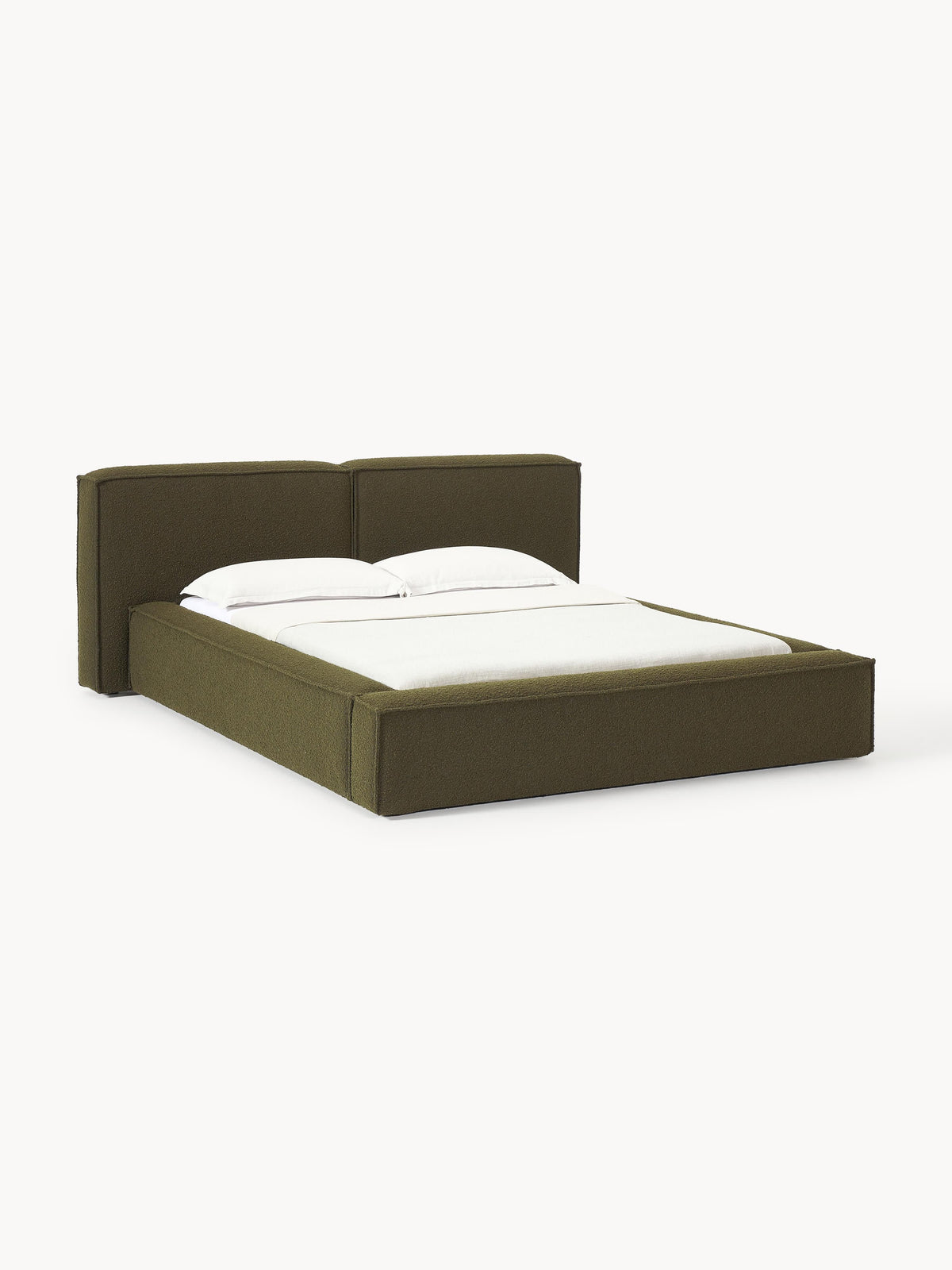 Lennaster Bouclé Upholstered Bed with Storage