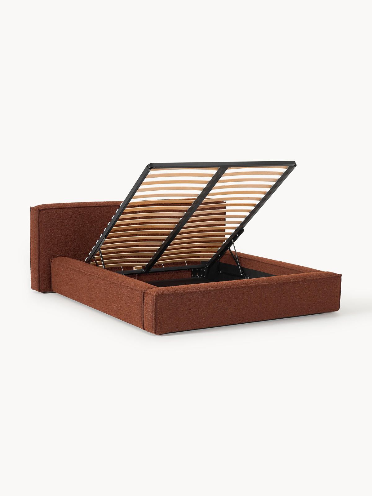 Lennaster Bouclé Upholstered Bed with Storage