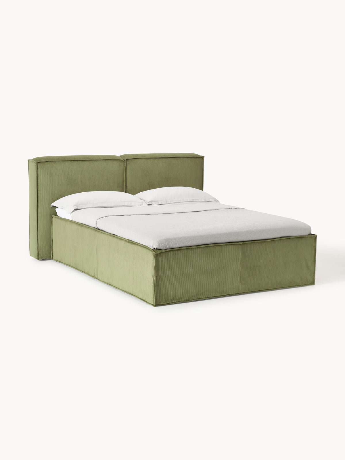 Lennaster Corduroy Box Spring Bed