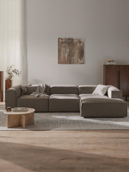 Lennaster Modular Bouclé Corner Sofa (4-Seater)