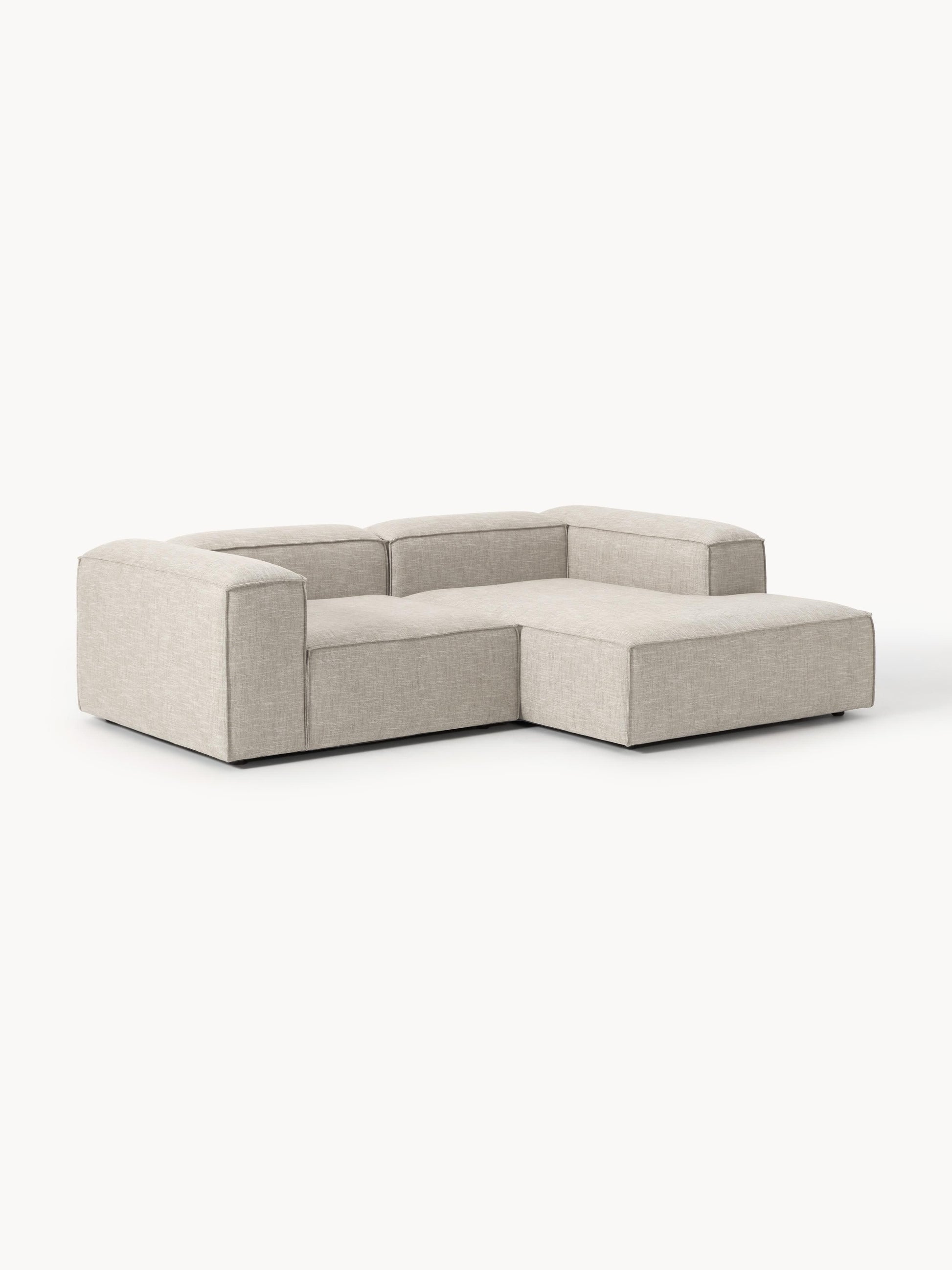 Lennaster Modular Corner Sofa (2-Seater) in Linen Blend