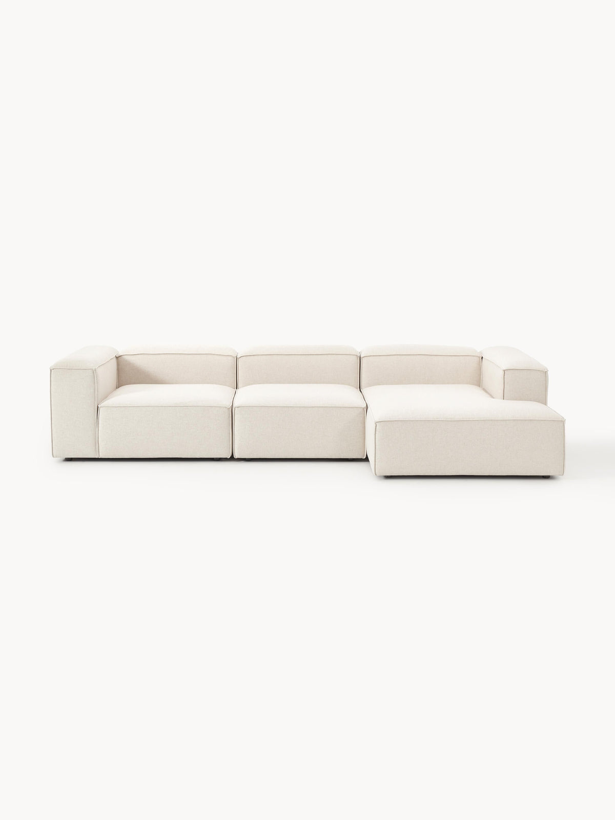 Lennaster Modular Corner Sofa (4-Seater) in Linen Blend