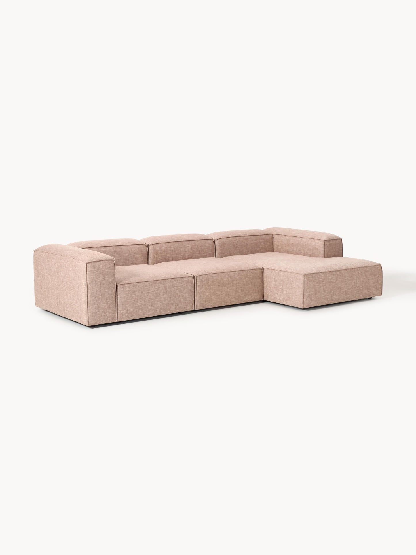 Lennaster Modular Corner Sofa (4-Seater) in Linen Blend