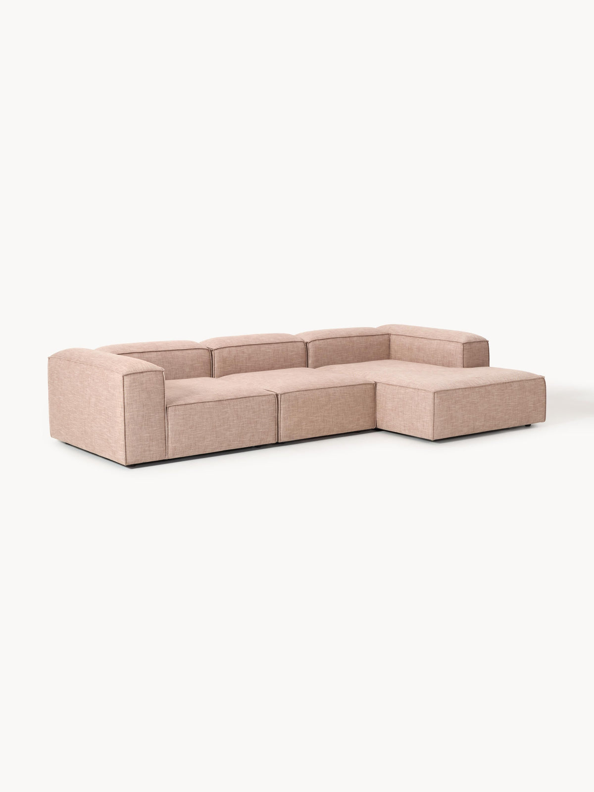 Lennaster Modular Corner Sofa (4-Seater) in Linen Blend