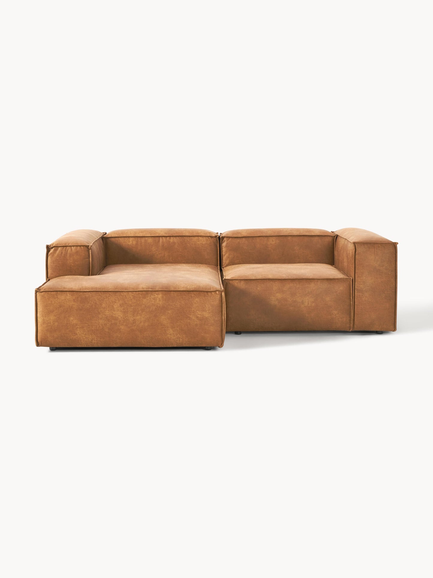 Lennaster Modular Leather Corner Sofa (2-Seater)