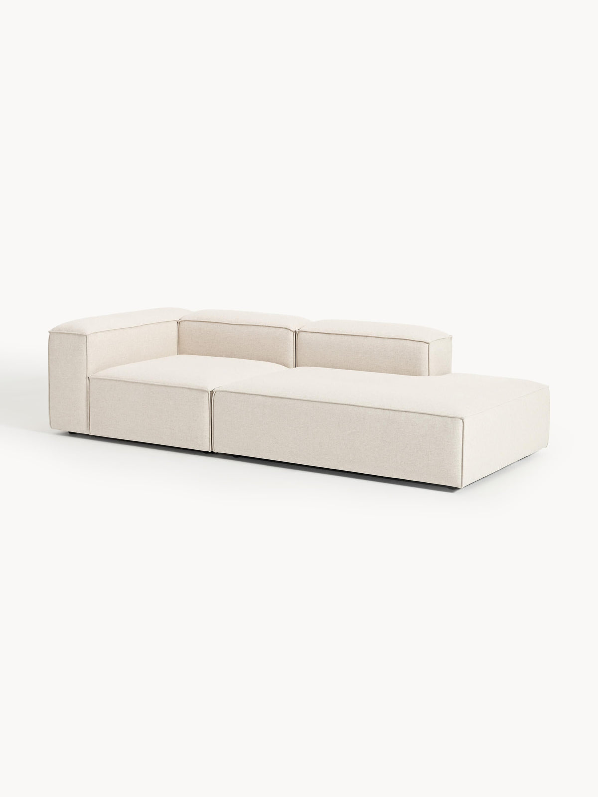 Lennaster Modular Ottoman in Linen Blend