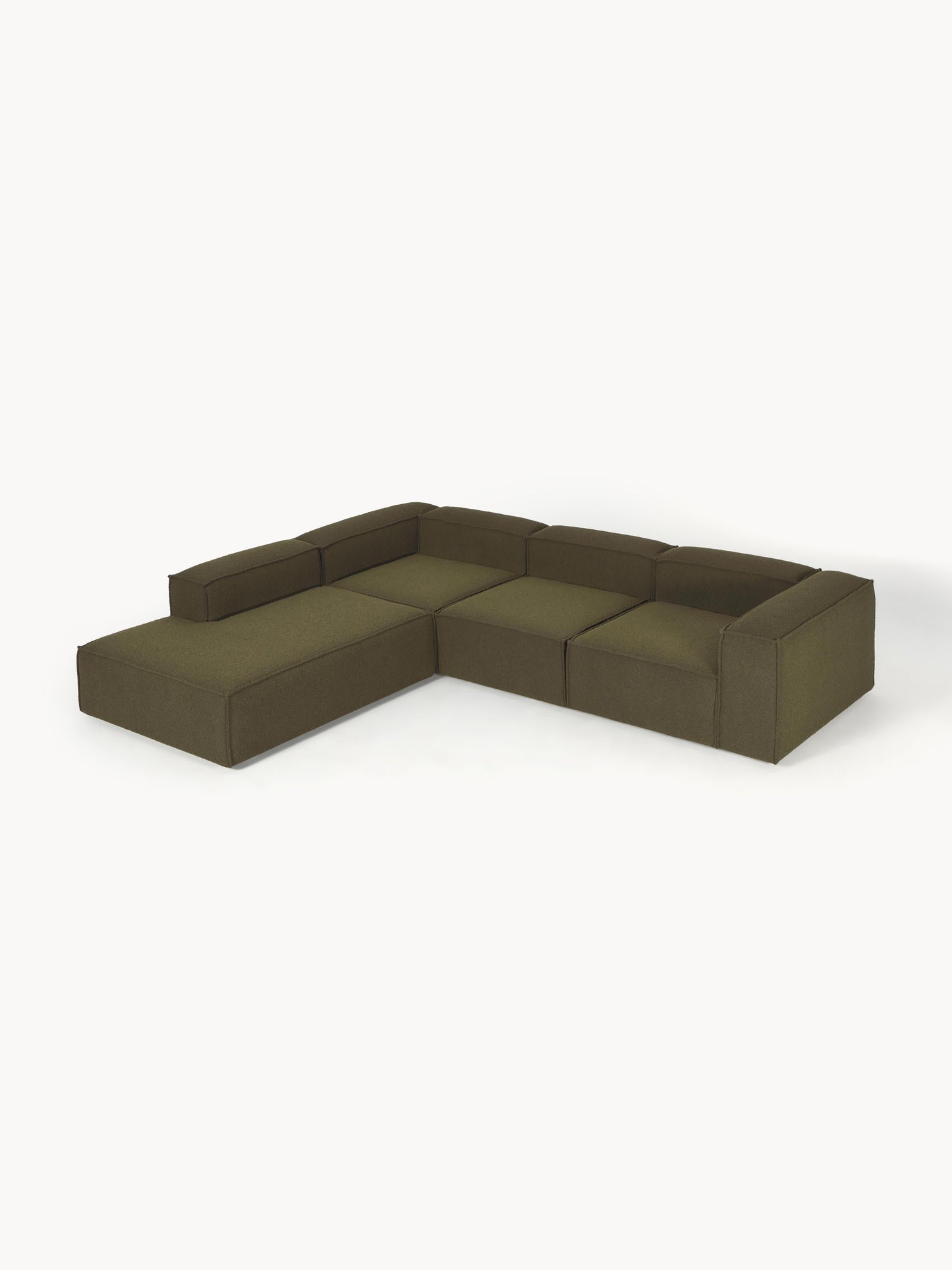 Lennaster Modular XL Bouclé Corner Sofa (4-Seater)