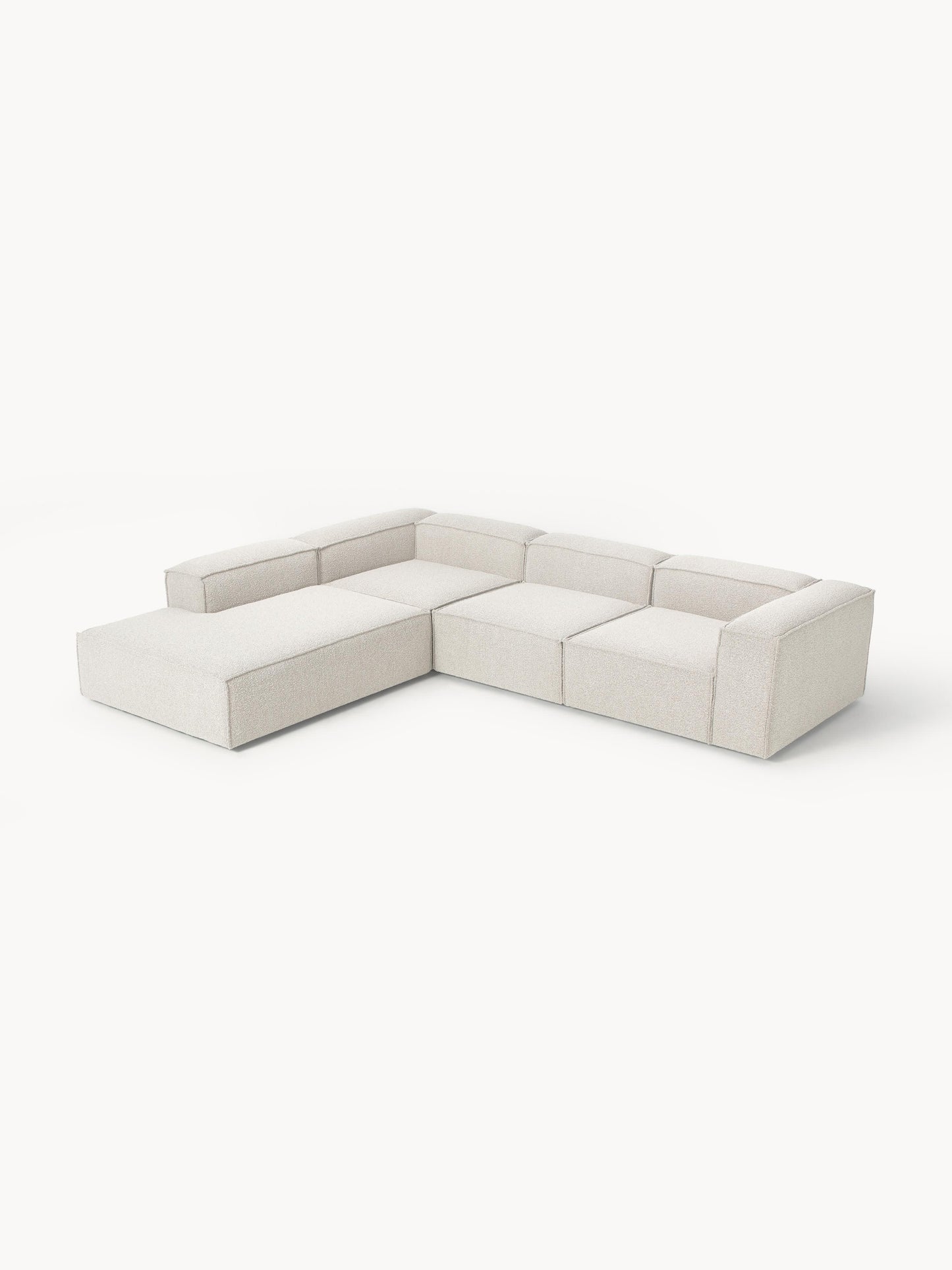 Lennaster Modular XL Bouclé Corner Sofa (4-Seater)