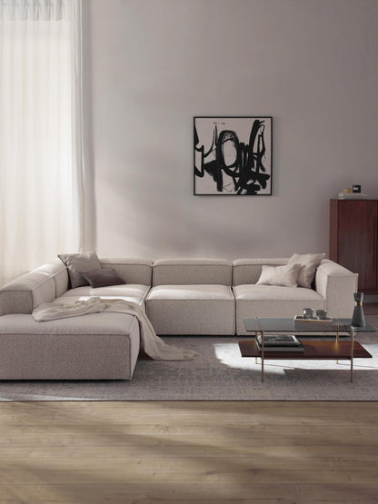 Lennaster Modular XL Bouclé Corner Sofa (4-Seater)