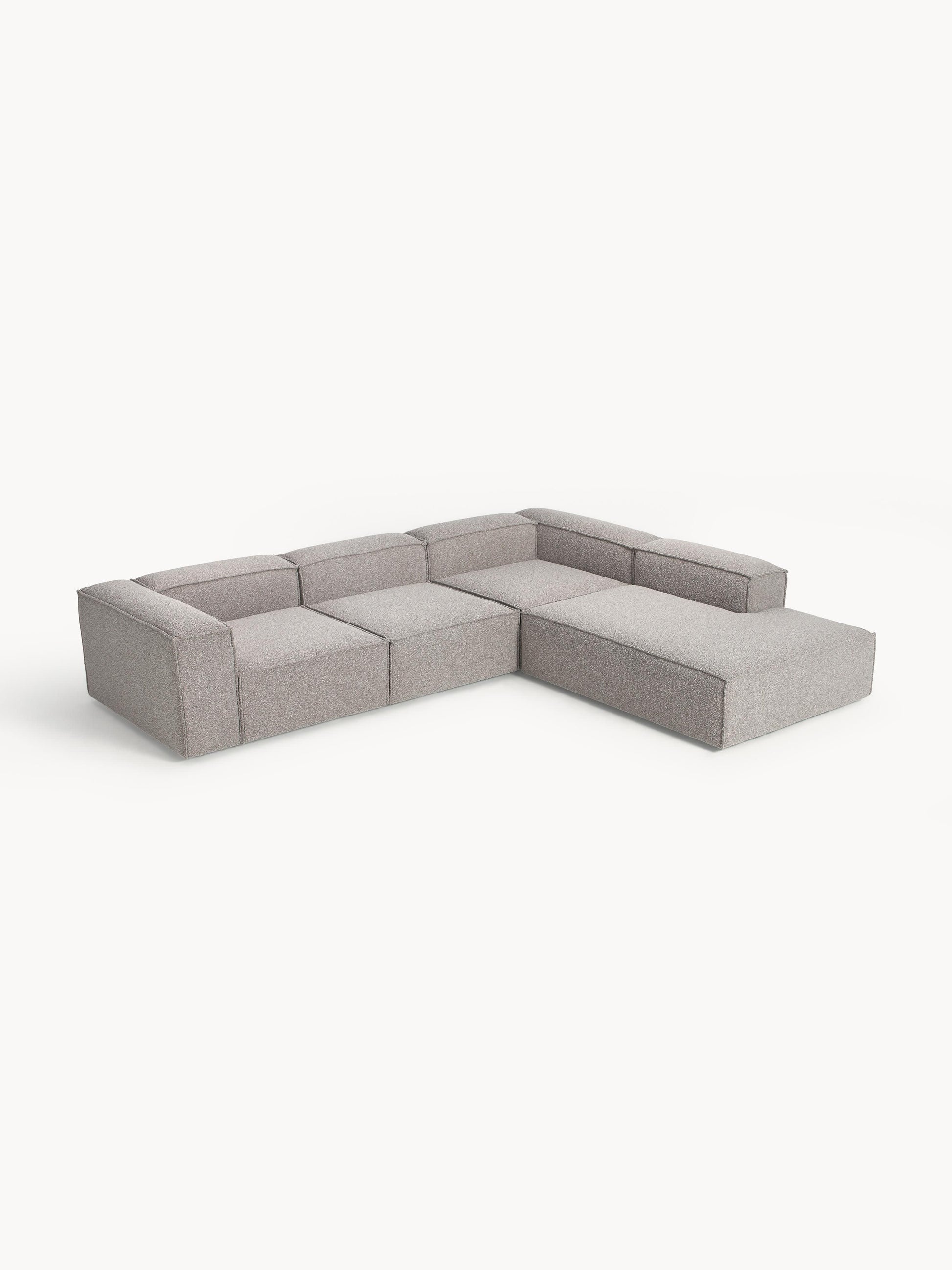 Lennaster Modular XL Bouclé Corner Sofa (4-Seater)